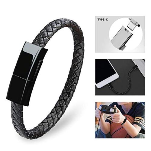 Mode und Design Edelstahl Herren Echtleder Armband mit Magnetverschluss