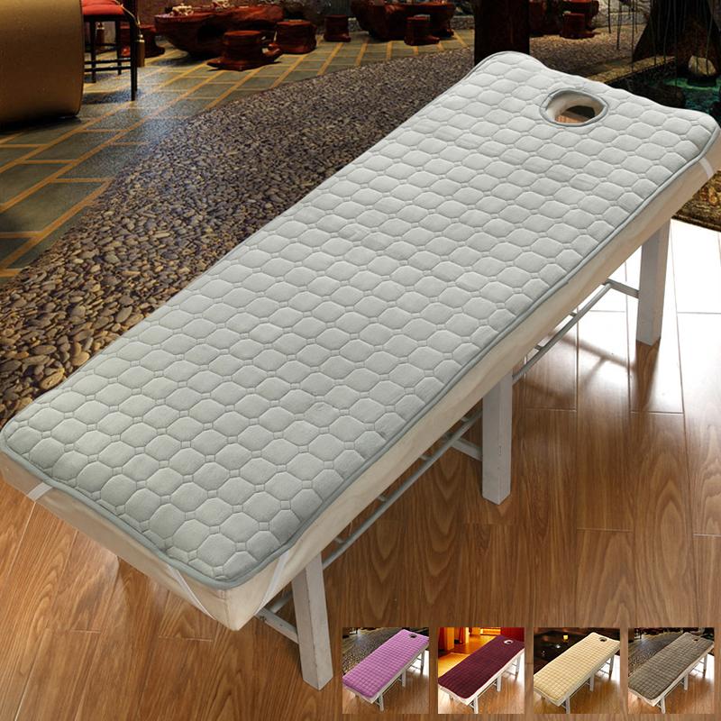 50 Non-slip Mattress Bed Sheets Flannel Beauty Salon Body Care Dedicated Solid Fitted Sheet Spa Massage Table Sheet With Holes