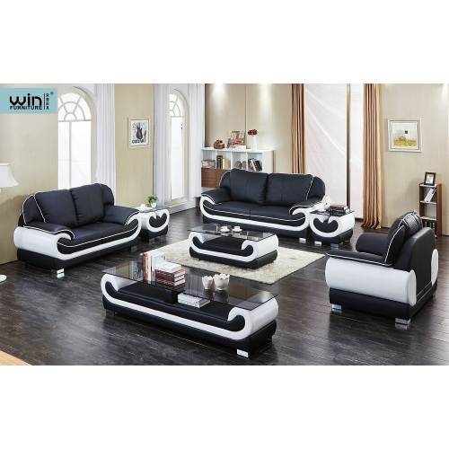 Imitation Leather Sofa Modern Leather Sofa combination Living Room Furniture Supplier