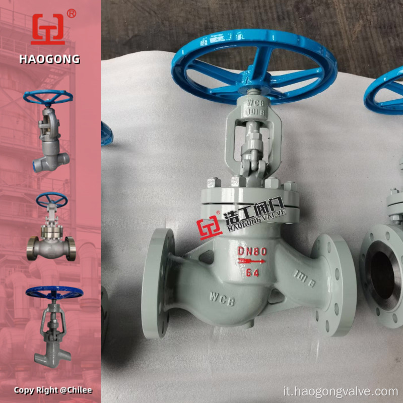 DN80 PN64 Globe Valve WCB