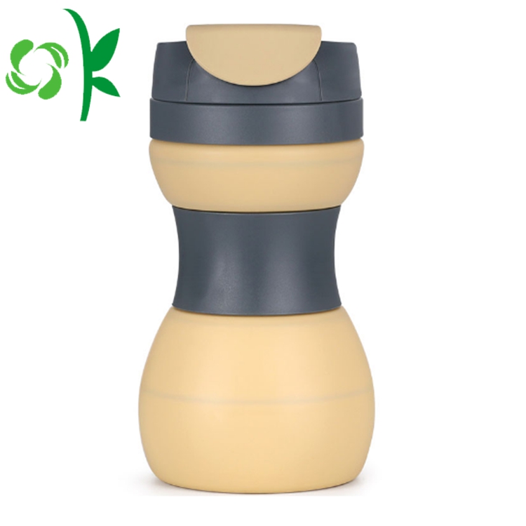 Leak-proof Silicone Top Quality BPA Free Folding Cup