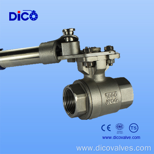 CF8m Automatic Reset 2PC Ball Valve