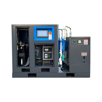 Combinatorial 10HP PM VSD screw air compressor with air dryer