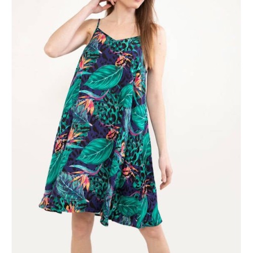 Lady's Dress 100% Viscose One-piece Summer Skirts