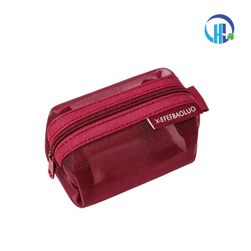 Stylish 3D Square Mesh Mini Coin Purse