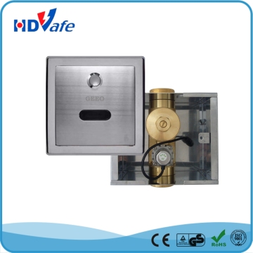 2018 Baru desain Solid Brass Automatic Toilet Flusher dengan Override Button