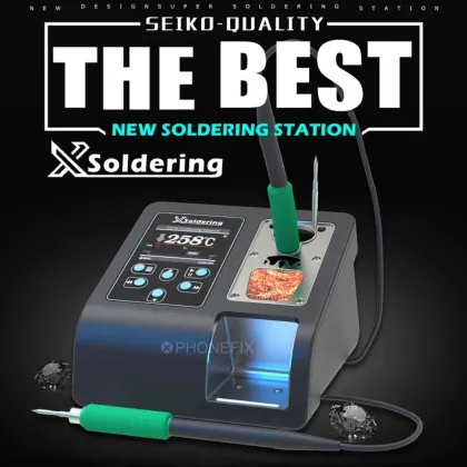 Xsoldering Electric Soldering Station Lead-free 2.5S Rapid Heating Soldering Iron Set JBC Handle Universal JBC Tip Welding Kit