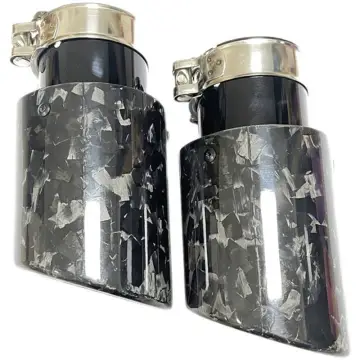 Carbon Fiber Muffler Tips with Black Coated Inner Pipe