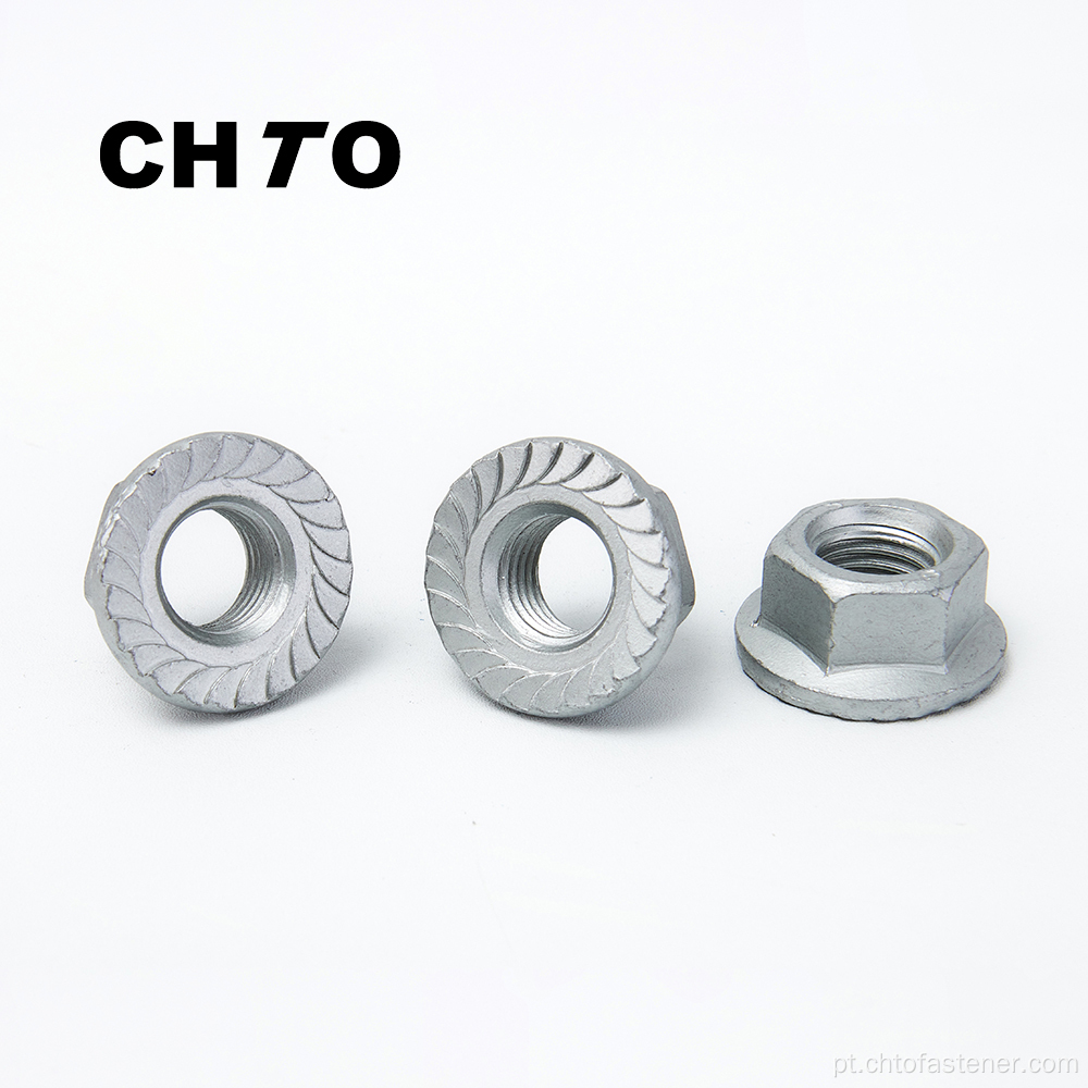 ISO 4161 grau 10 Dacromet Hexagon Flange Nuts