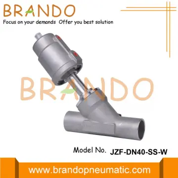 DN40 1 1/2'' Welded Angle Seat Valve Pneumatic