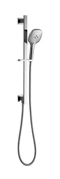 chrome-plated bathroom shower rail