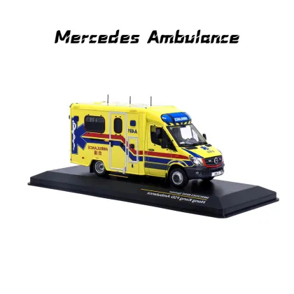 Autoart 1/43 Scale Diecast Simulation Ambulance Toy Car Model with Opening Doors