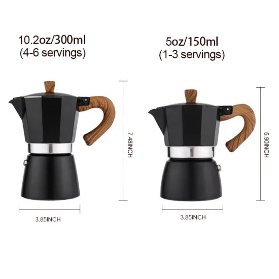 Exquisite Glamping Moka Pot Coffee Maker with Lid for Superior Quality Household Use