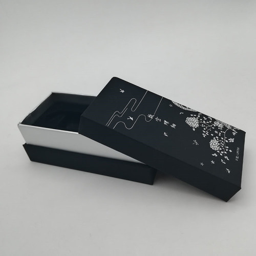 Luxury Lipstick Lid Off Box With Silver Stamping