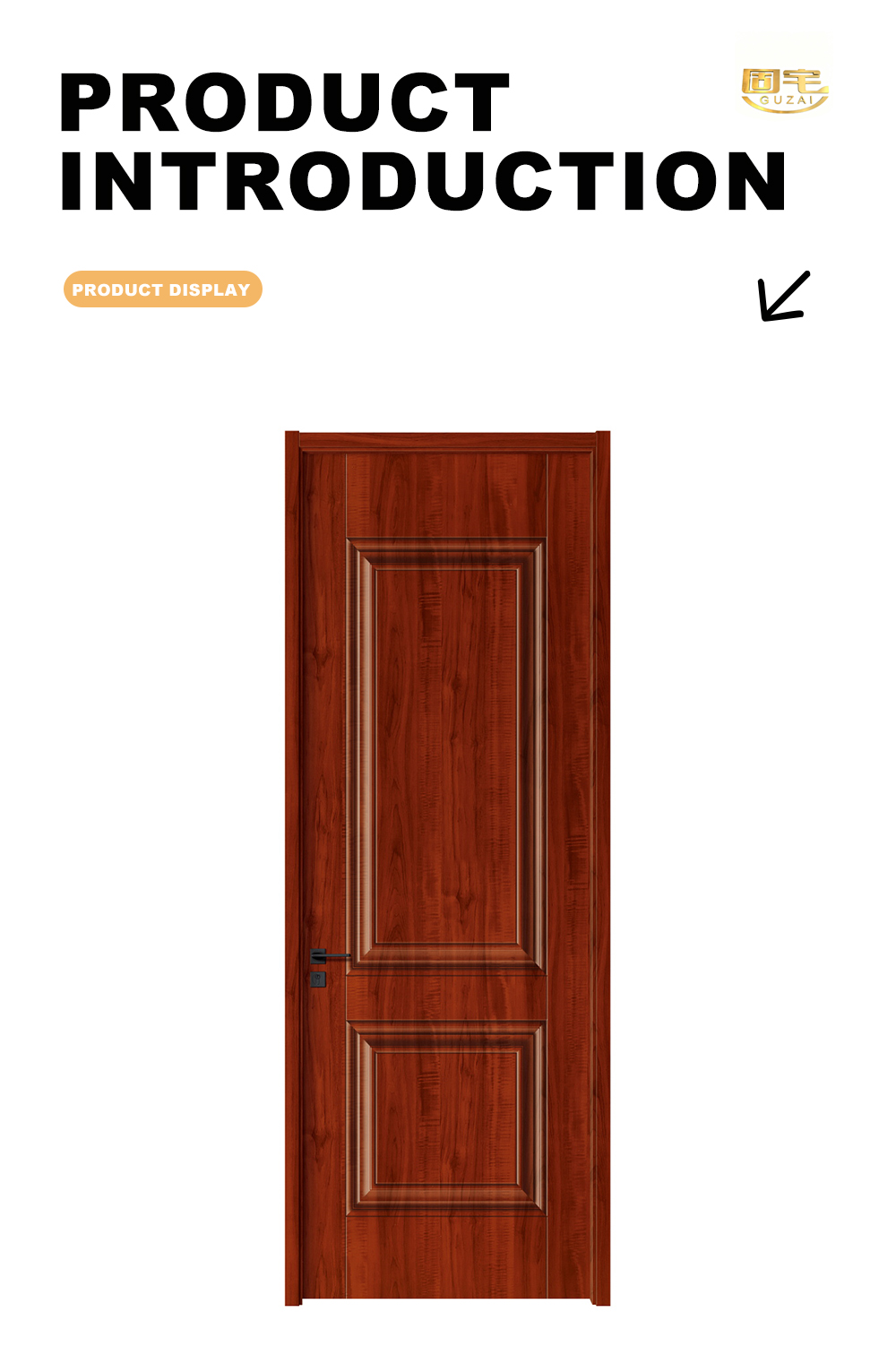 Cuban Log Grain Timber Interior Door X