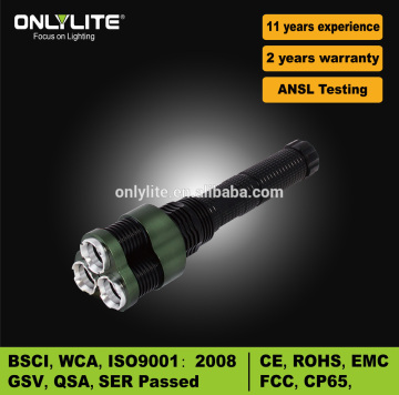 2015 self defense Aluminum rechargeable 10 watt cree tactical led torch with gift box