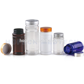 PET plastic tablet bottle multi-capacity and multi-color avaliable