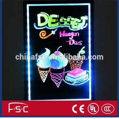 Indoor display lighting fluoresent board led colorful board