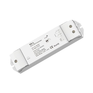 SKYDANCE V2-L CCT: 2 Channels 12V-36VDC 8A/CH CCT Tunable Wireless RF Receiver LED Dimmer Controller