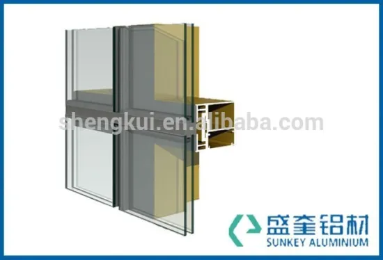 Aluminio Facade Aluminium extrusion Aluminum Curtain Wall Profiles