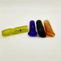 Solid matte Frosted colorful flat head glass tip