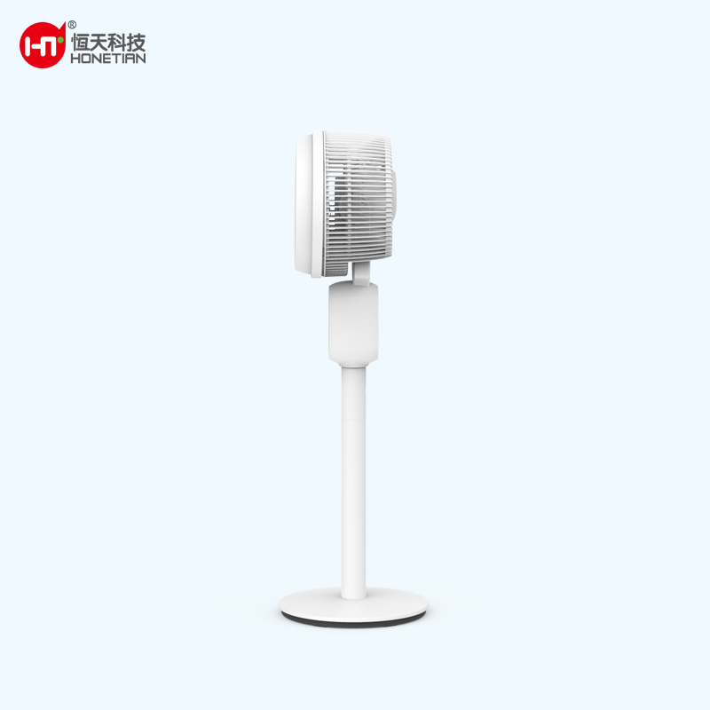 HONETIAN negative ion LED display 12 speeds 4 modes 12 timer 8 DC circulator custom colors indoor plastics hot sellers stand fan