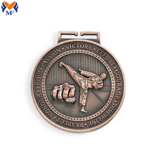 Metal custom stamping race karate medal