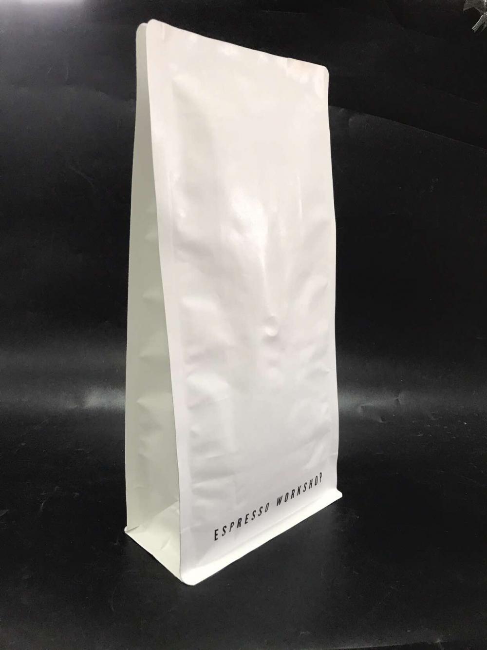 1kg White Kraft Paper Box Coffee Pouch