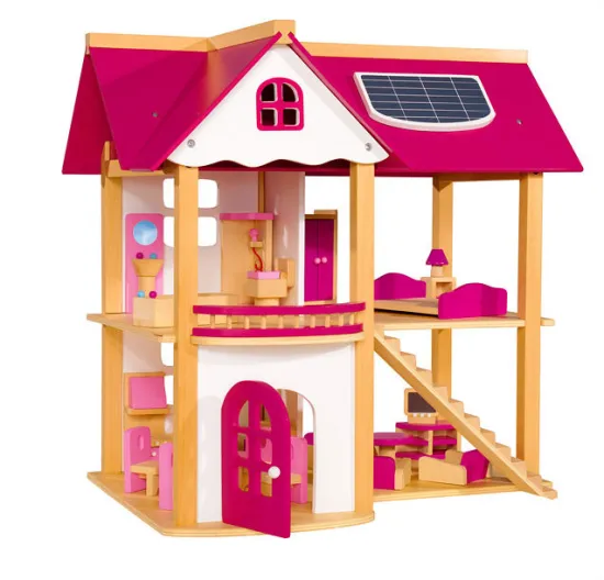 2013 HOT Wooden Doll house-play toy house