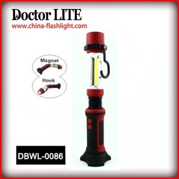 Folding COB LED work light with hook and magnet