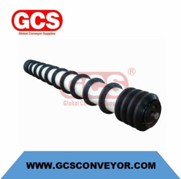 Rubber disc conveyor roller plastic gravity idlers