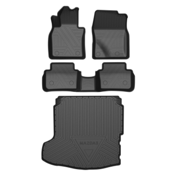 Anti-Slip Waterproof TPE Luxury Custom 3D Mazda 3 2018 Car Mats