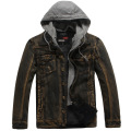 High Quality Men's Denim Jacket with Hood Custom