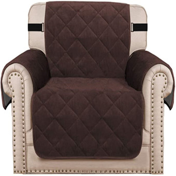 Thick Sofa Chair Cover Velvet Quilted Armchair Cover