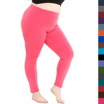 Plus Size Stretchy Comfort Leggings: Knee & Full-Length Women's Fashion