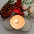 church white paraffin wax tealight candle