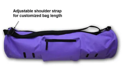 Purple 600D women fashion large capacity yoga mat bag