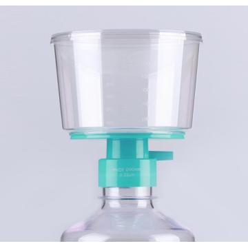 Filtro de vacío superior de botella de membrana PVDF de 500 ml
