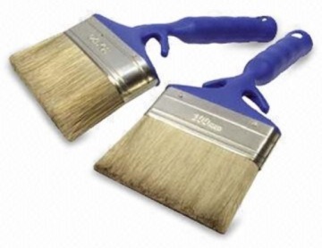 Wood or plastic handle ceiling brush