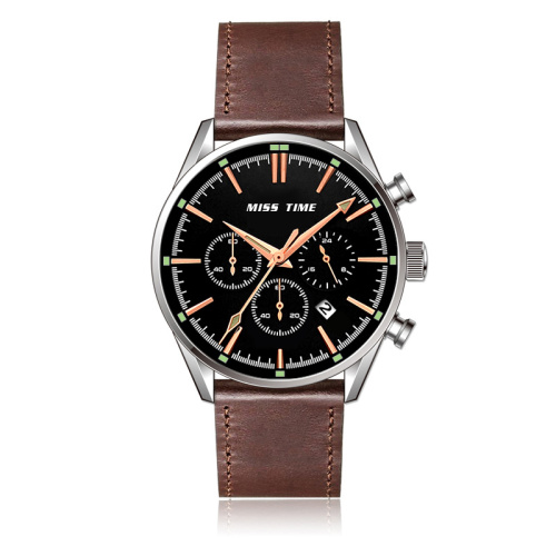 Western Trendy Stainless Steel Case Quartz Watch