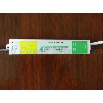 Waterproof LED Driver,24W, 12V, 2A, IP67, CE and RoHs