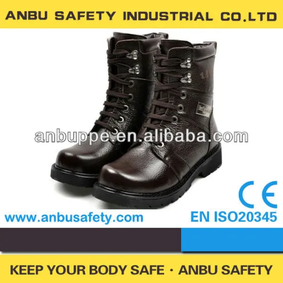 full leather elite force European government black tactical boots comfortable system