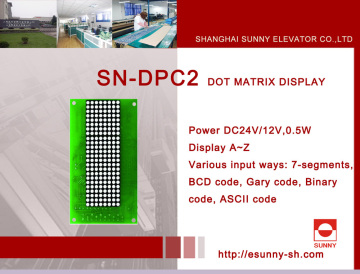 DOT Matrix Indicator for Elevator (SN-DPC2)