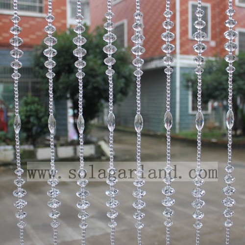 Party Decorative Crystal Beaded Window Curtains For Evening Party