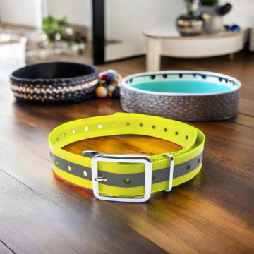 Wholesale Durable TPU Webbing Hunting Dog Collar with Reflective Buckle