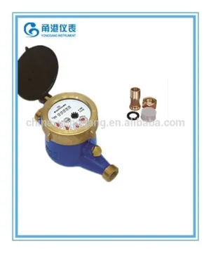 3/4''Iron Body Economy Water Meter Home Tap Water Meter with coupling