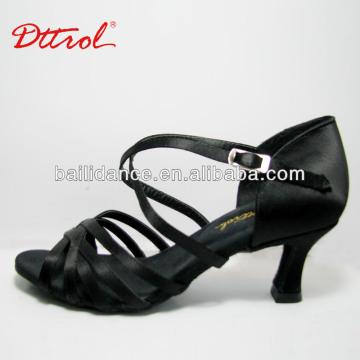 D006087 Fashionable cheap black leather women shoes sandal