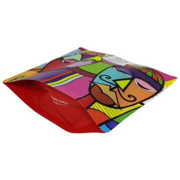 Heat Seal Colorful Printing Coffee Doypack Aluminum Bag