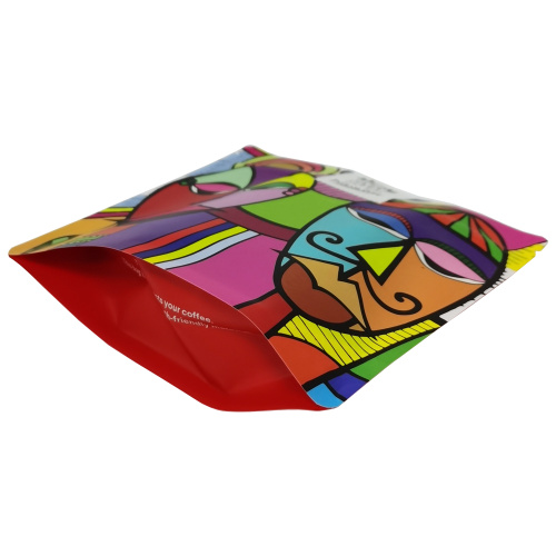 colorful printed coffee stand up pouches