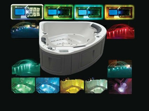 inflatable whirlpool massage indoor outdoor 2 person spa hot tub